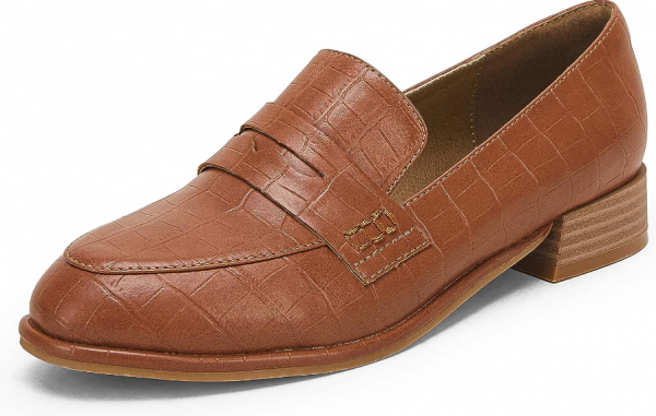 Sepatu Moccasin dengan Desain Tumpuk